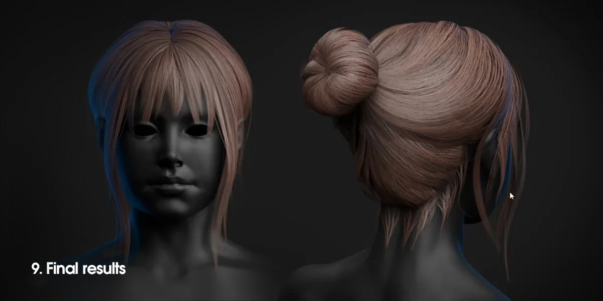 Game-Ready Hair Tutorial (Ultimate Guide) 3 Hours of Creating Hair Using Hair Cards