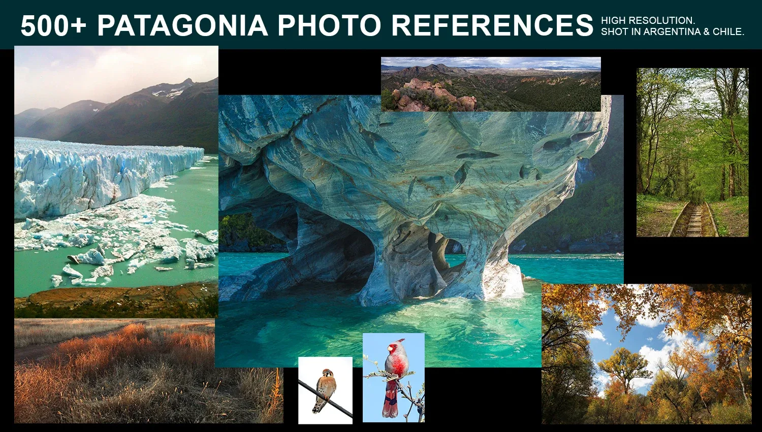 Reference Pack - Patagonia Landscapes and Textures