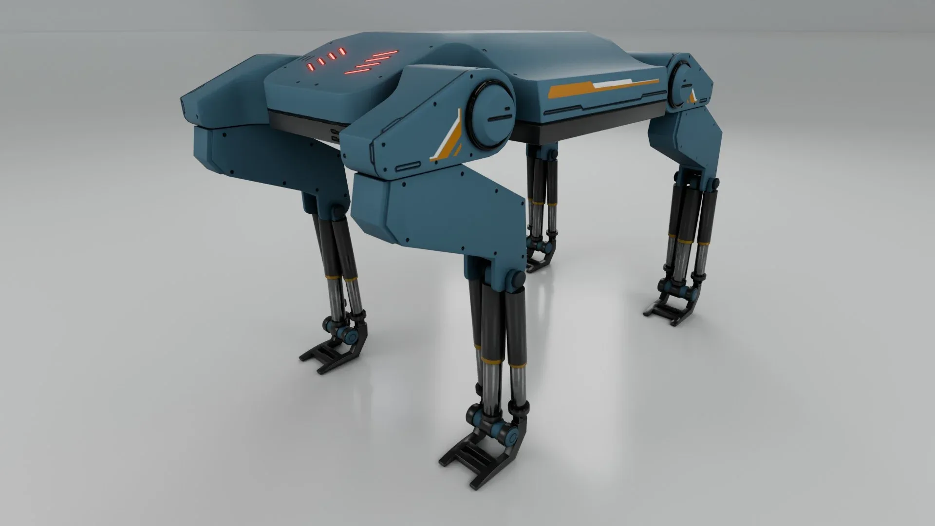 Sci-Fi Robotic Beast - Low poly - Game Ready - PBR