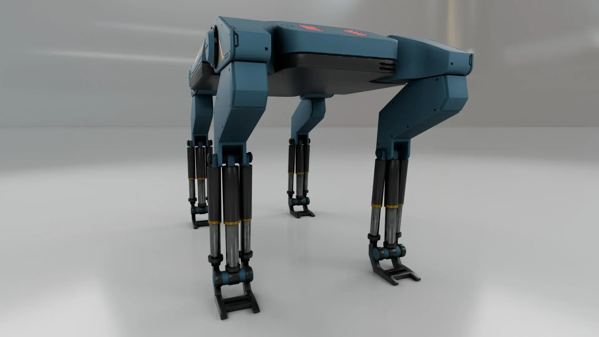 Sci-Fi Robotic Beast - Low poly - Game Ready - PBR