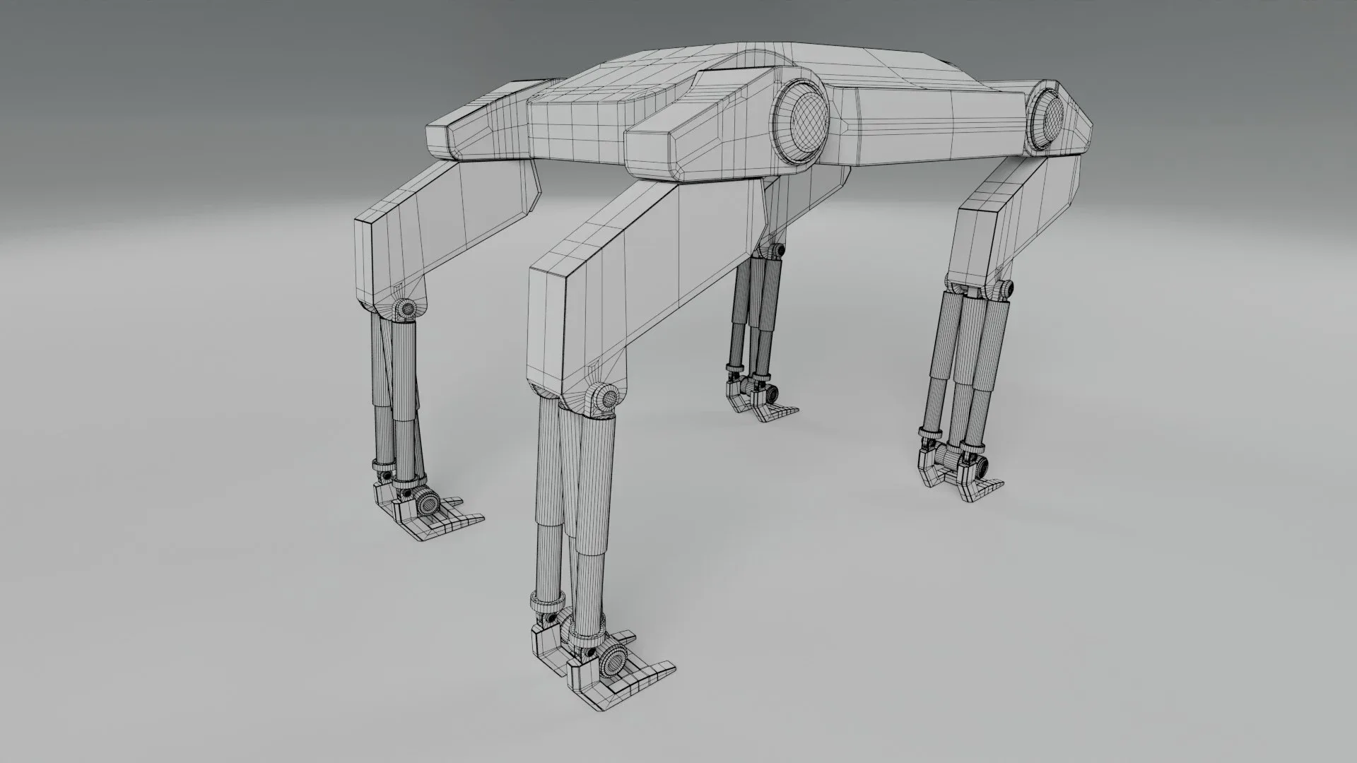 Sci-Fi Robotic Beast - Low poly - Game Ready - PBR