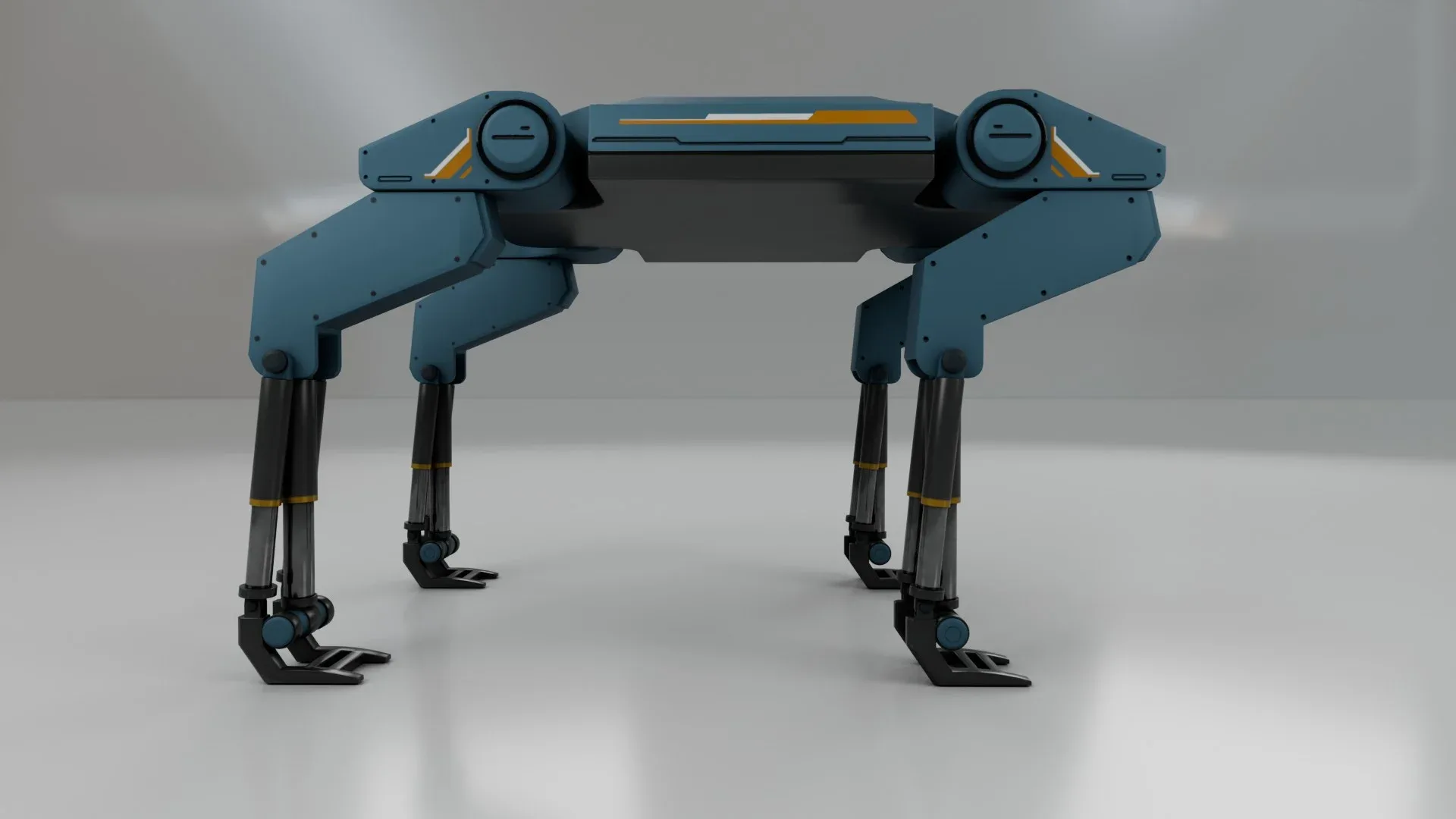Sci-Fi Robotic Beast - Low poly - Game Ready - PBR