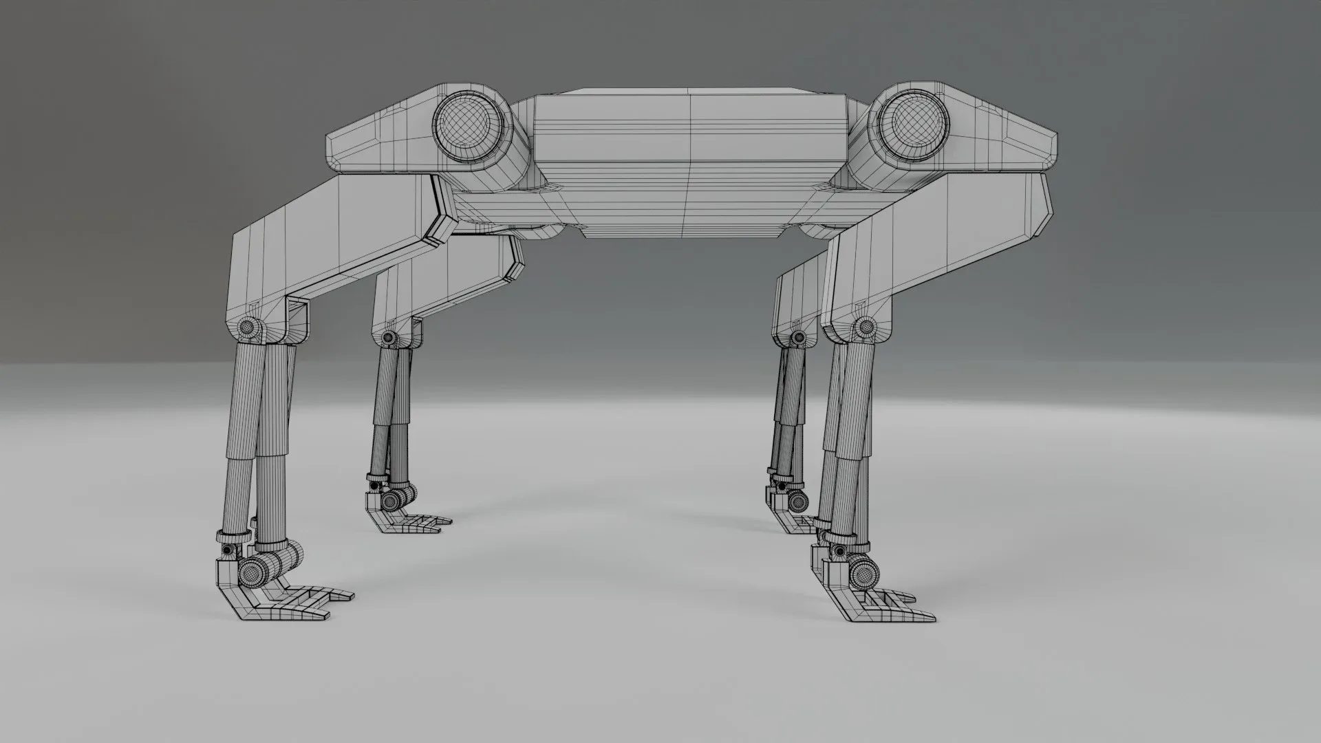Sci-Fi Robotic Beast - Low poly - Game Ready - PBR