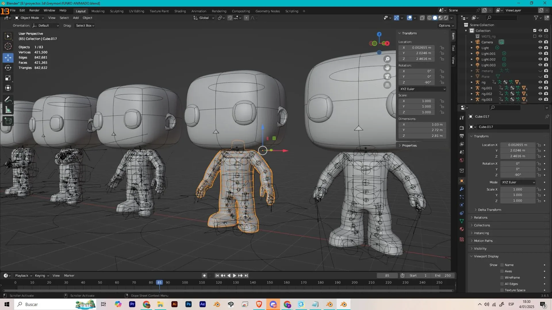 Funko Pop animation in Blender file!