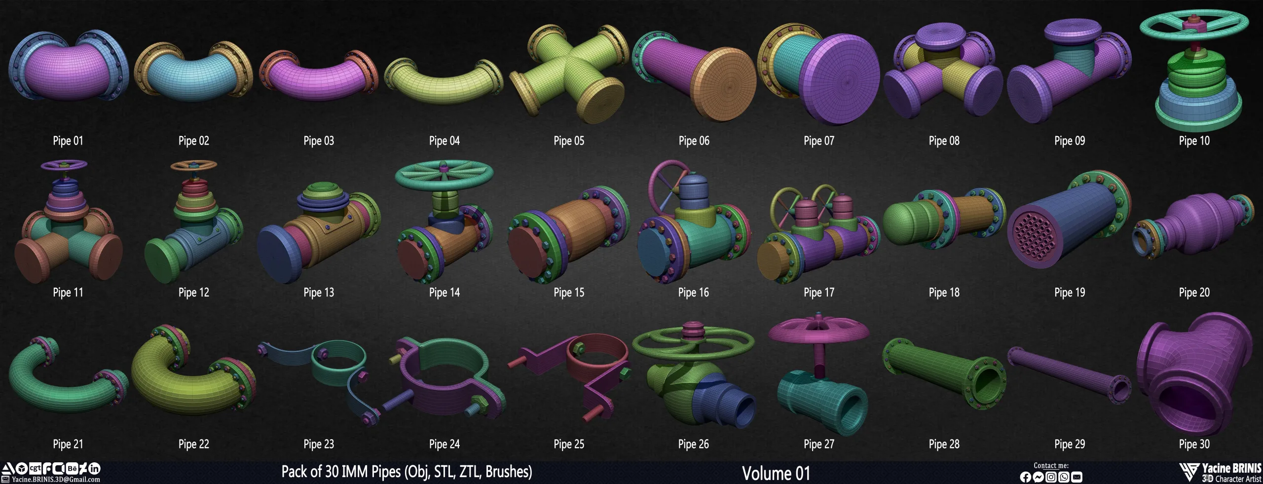 Pack of 30 IMM Pipes Volume 01