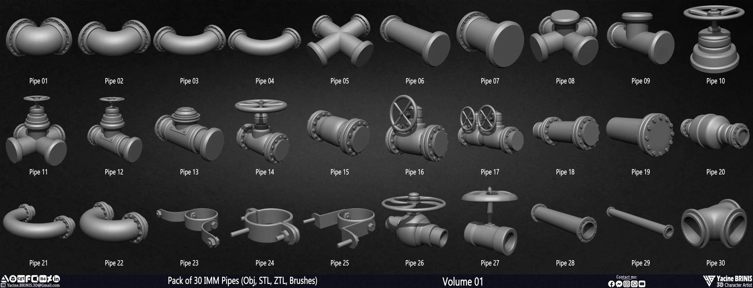 Pack of 30 IMM Pipes Volume 01
