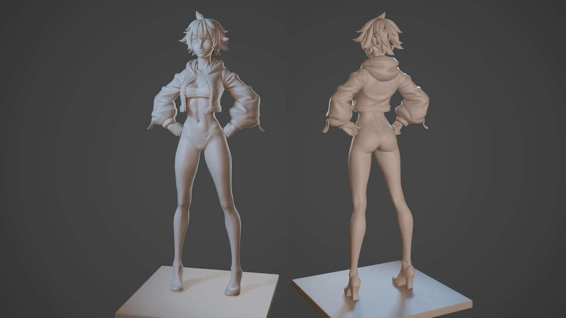 Stylized Female Character in ZBrush (Updating)