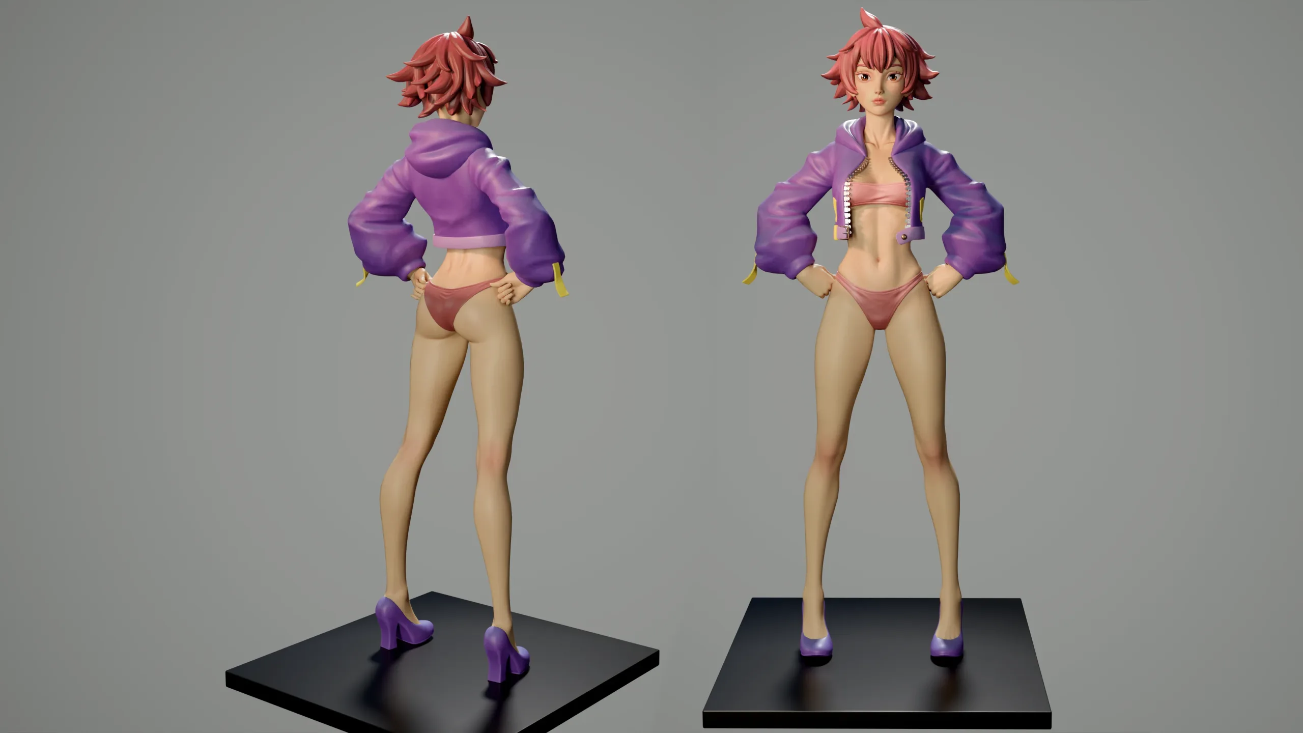 Stylized Female Character in ZBrush (Updating)