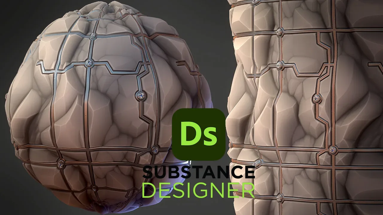 Stylized Rock SciFi - Substance 3D Designer