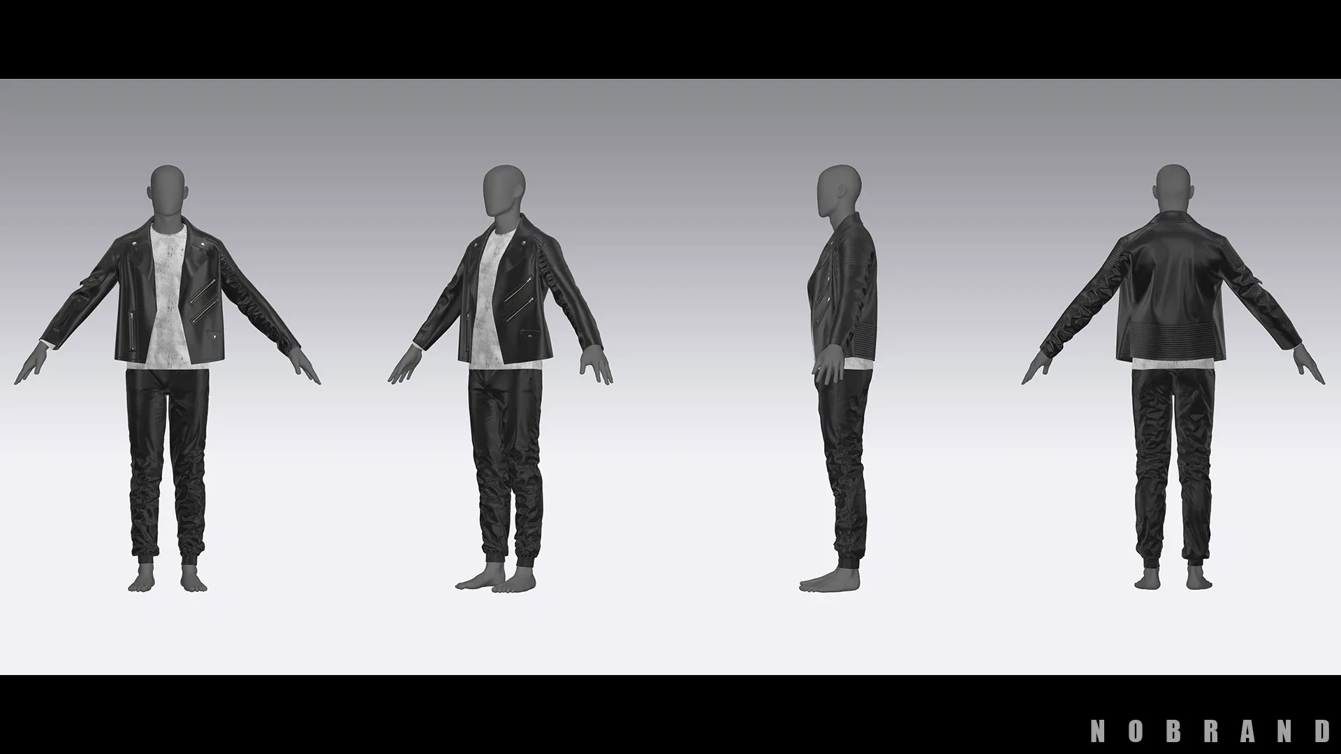 Mens - Leather JK Outfit