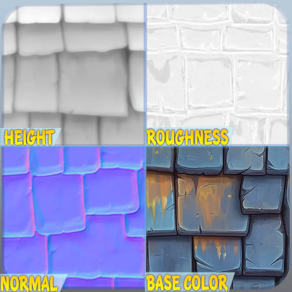 Stylized Roof Seamless Texture