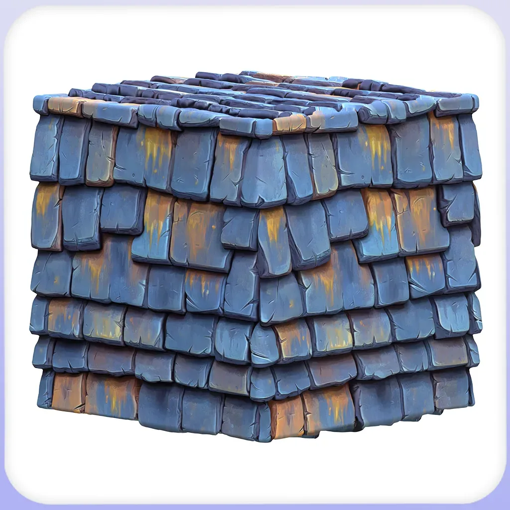 Stylized Roof Seamless Texture