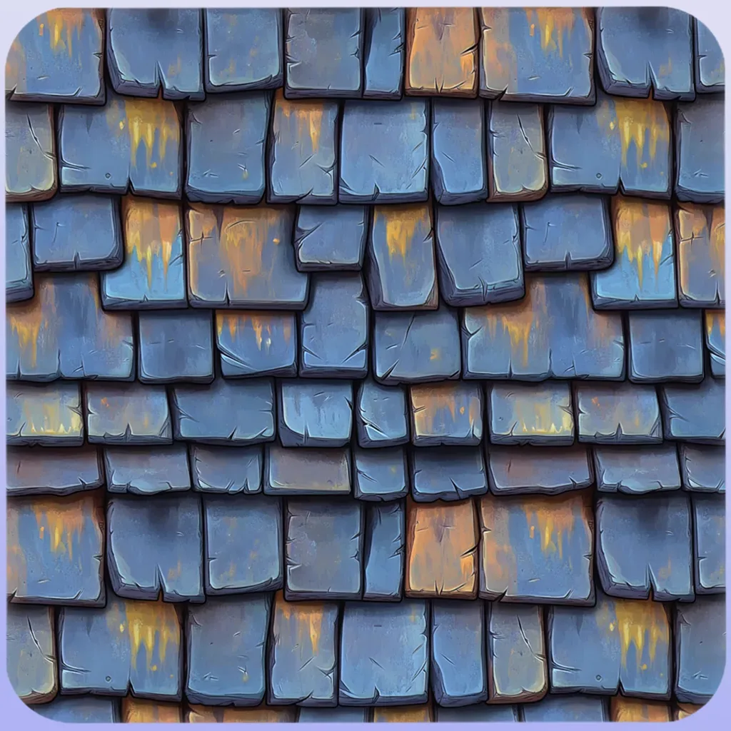 Stylized Roof Seamless Texture