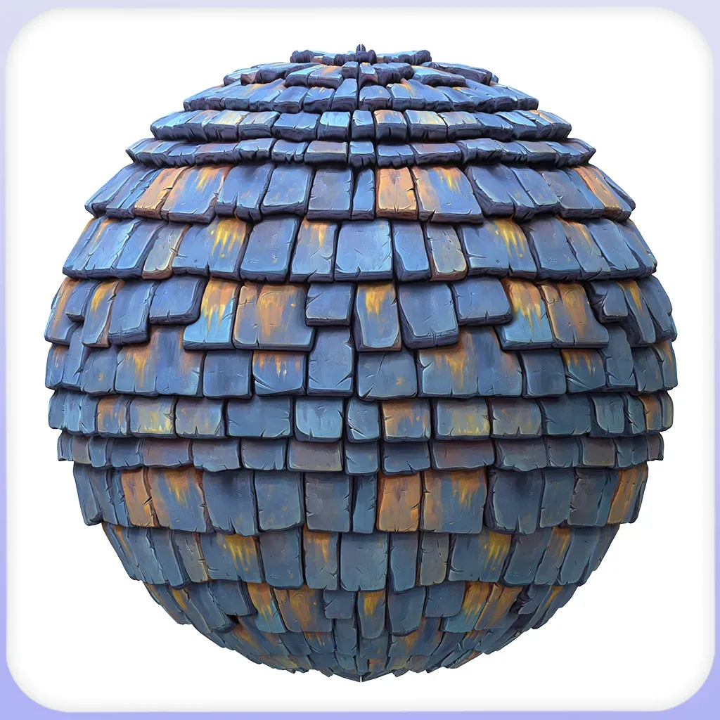 Stylized Roof Seamless Texture