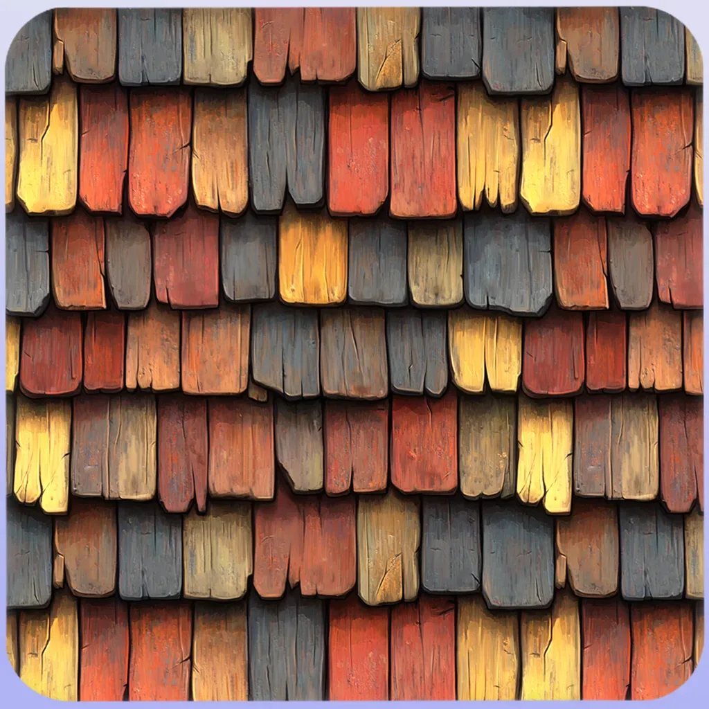 Stylized Roof Seamless Texture