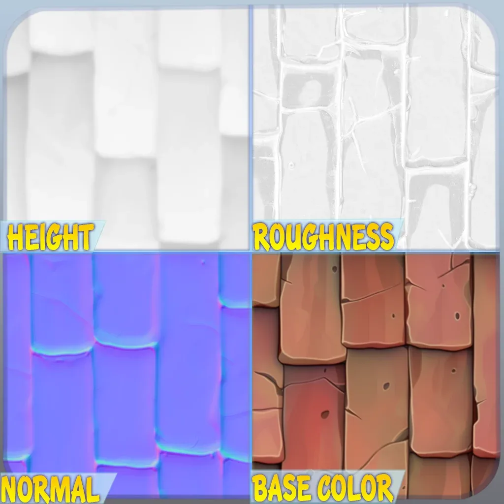 Stylized Roof Seamless Texture