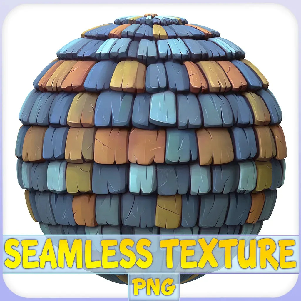 Stylized Roof Seamless Texture