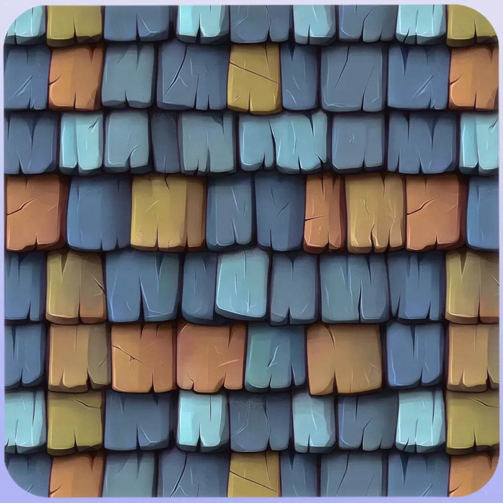 Stylized Roof Seamless Texture
