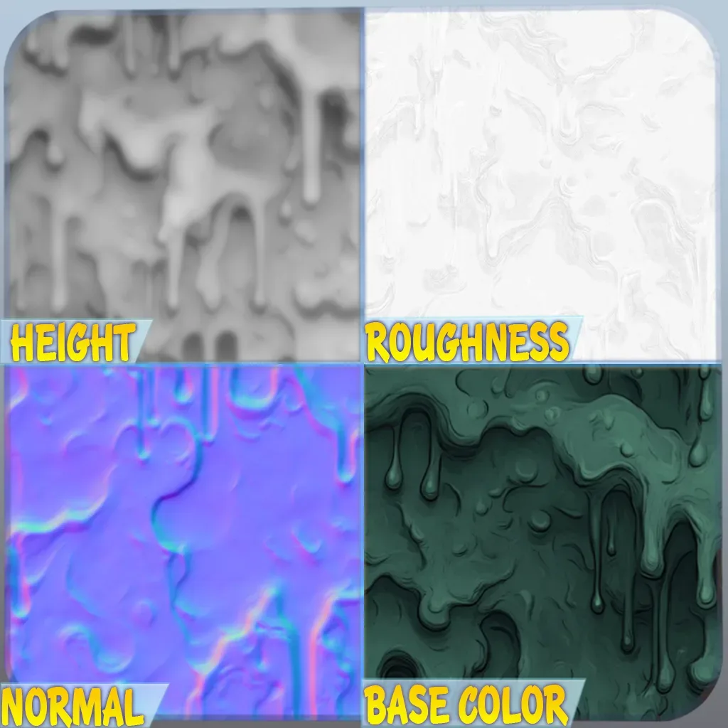 Stylized Slime Seamless Texture