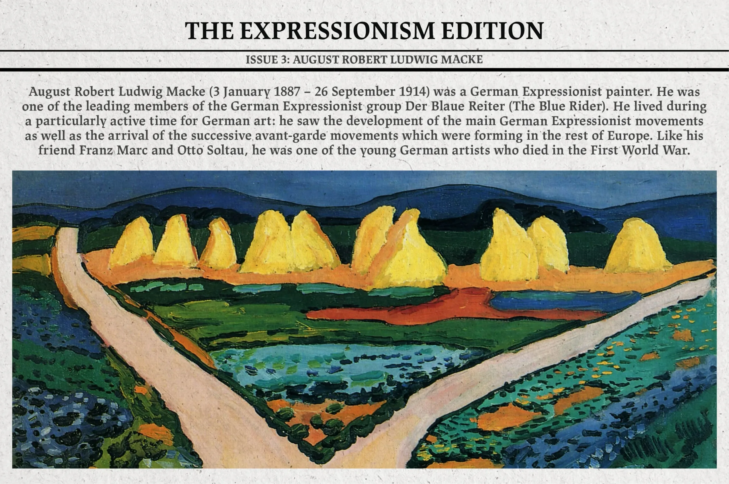 August Macke Procreate Kit (Procreate Brushes, Color Palettes & Canvas Textures)