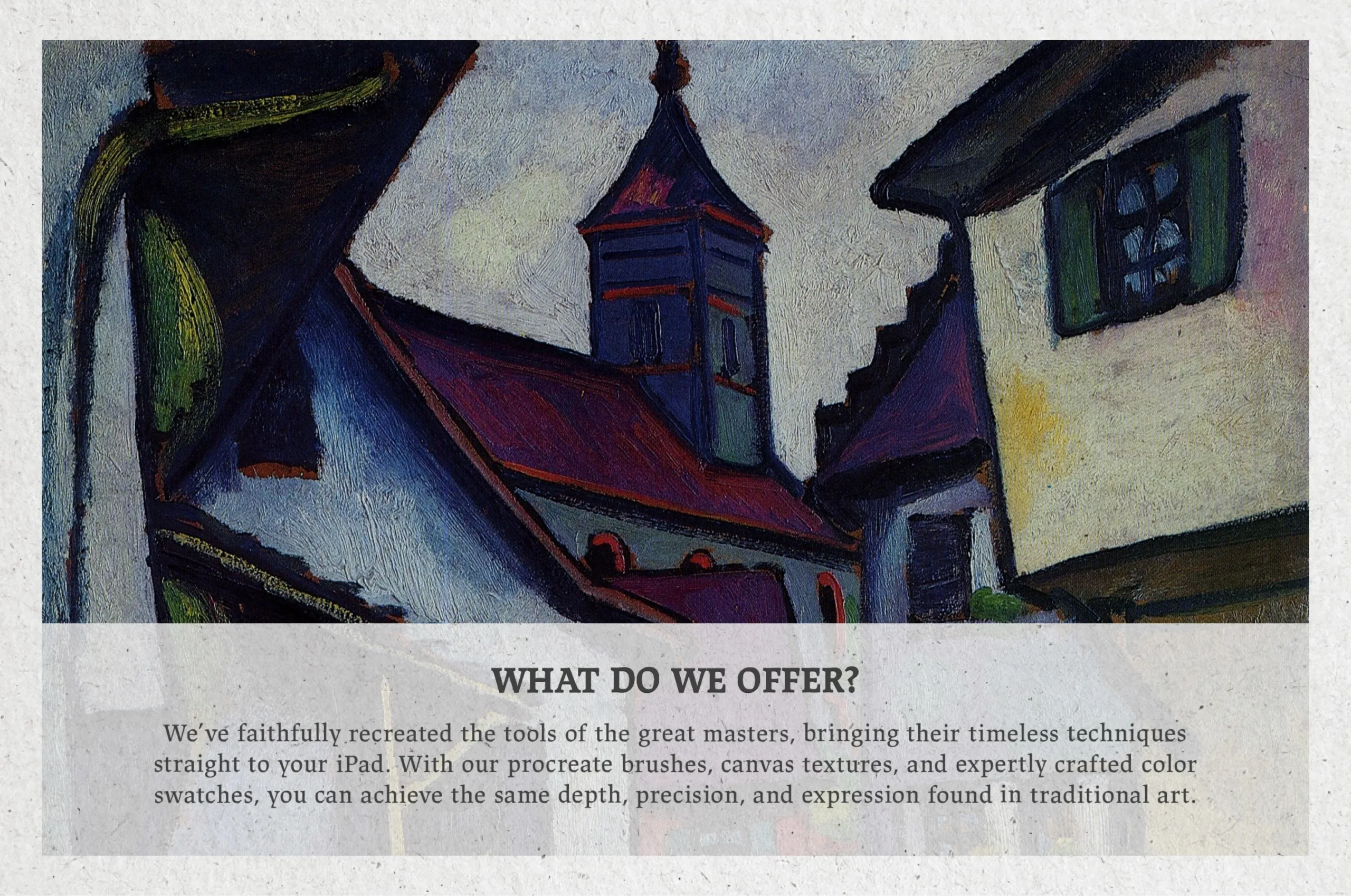 August Macke Procreate Kit (Procreate Brushes, Color Palettes & Canvas Textures)