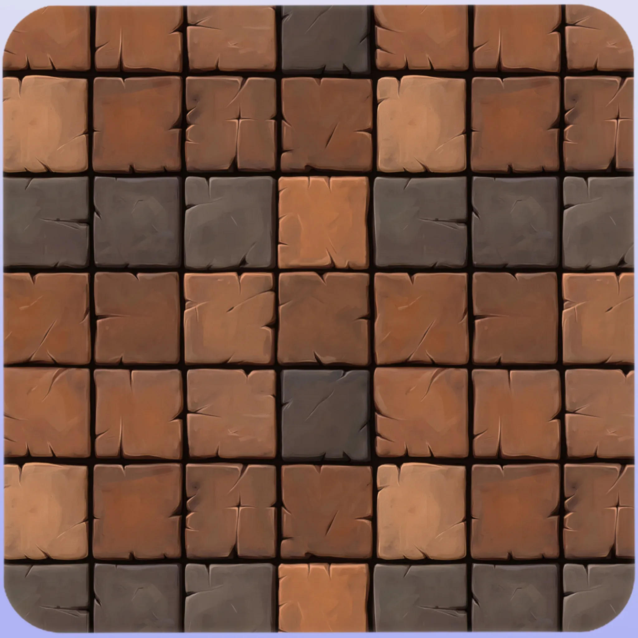 Stylized Tile Seamless Texture