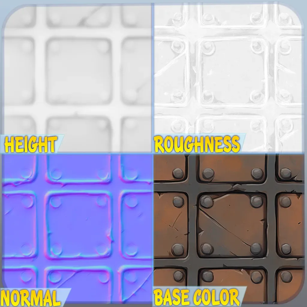 Stylized Tile Seamless Texture