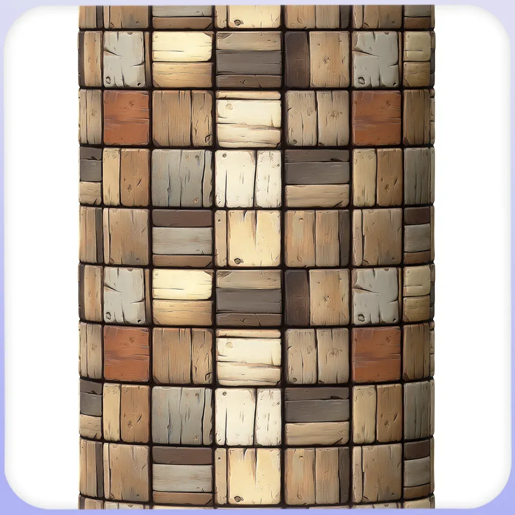 Stylized Tile Seamless Texture