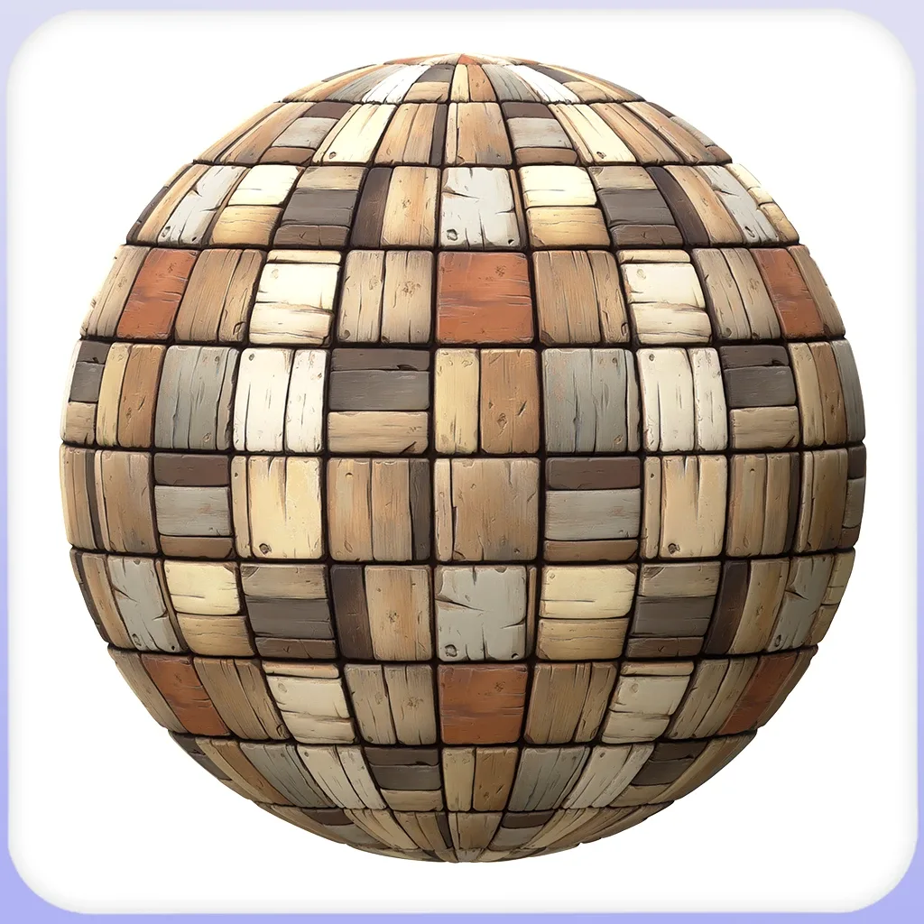 Stylized Tile Seamless Texture