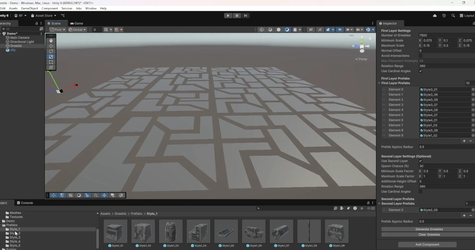 Greeble Generator for Unity