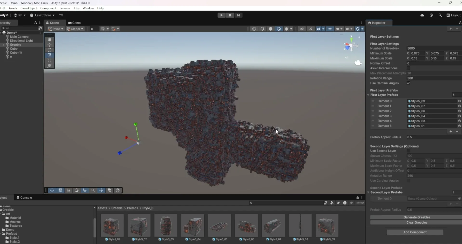 Greeble Generator for Unity