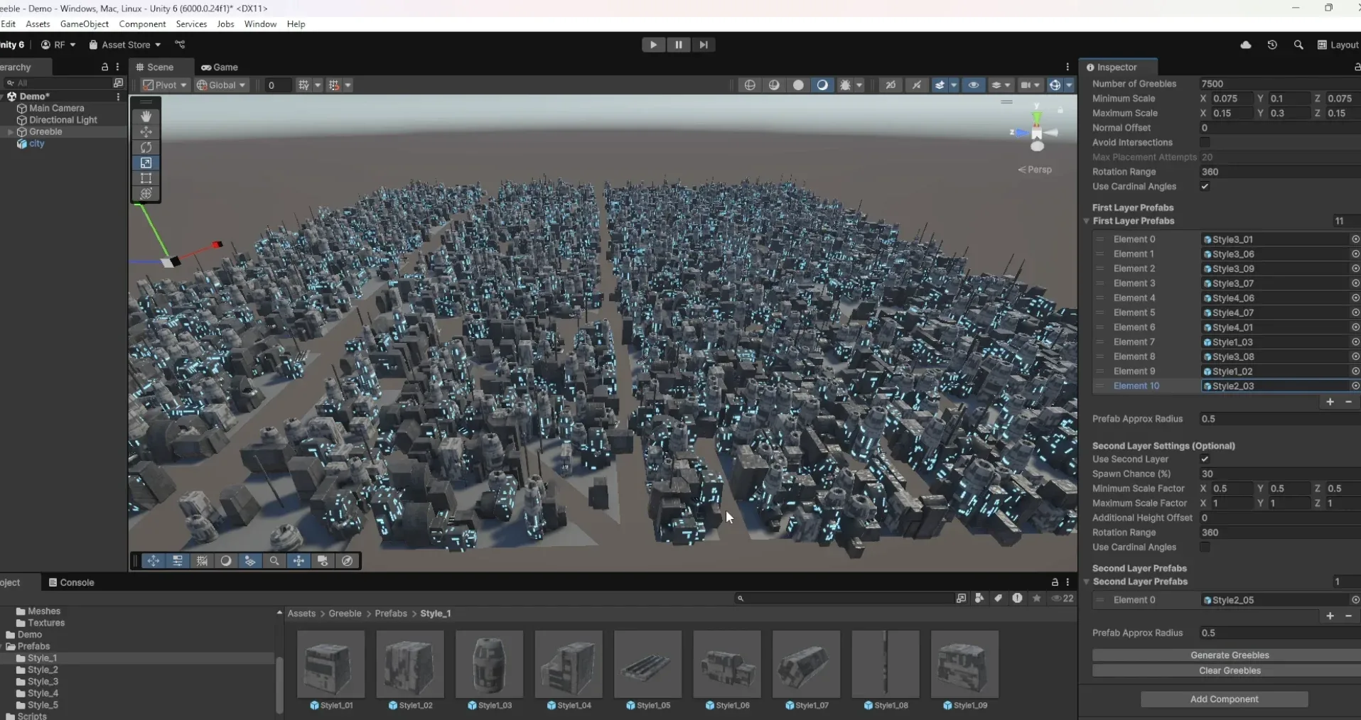 Greeble Generator for Unity