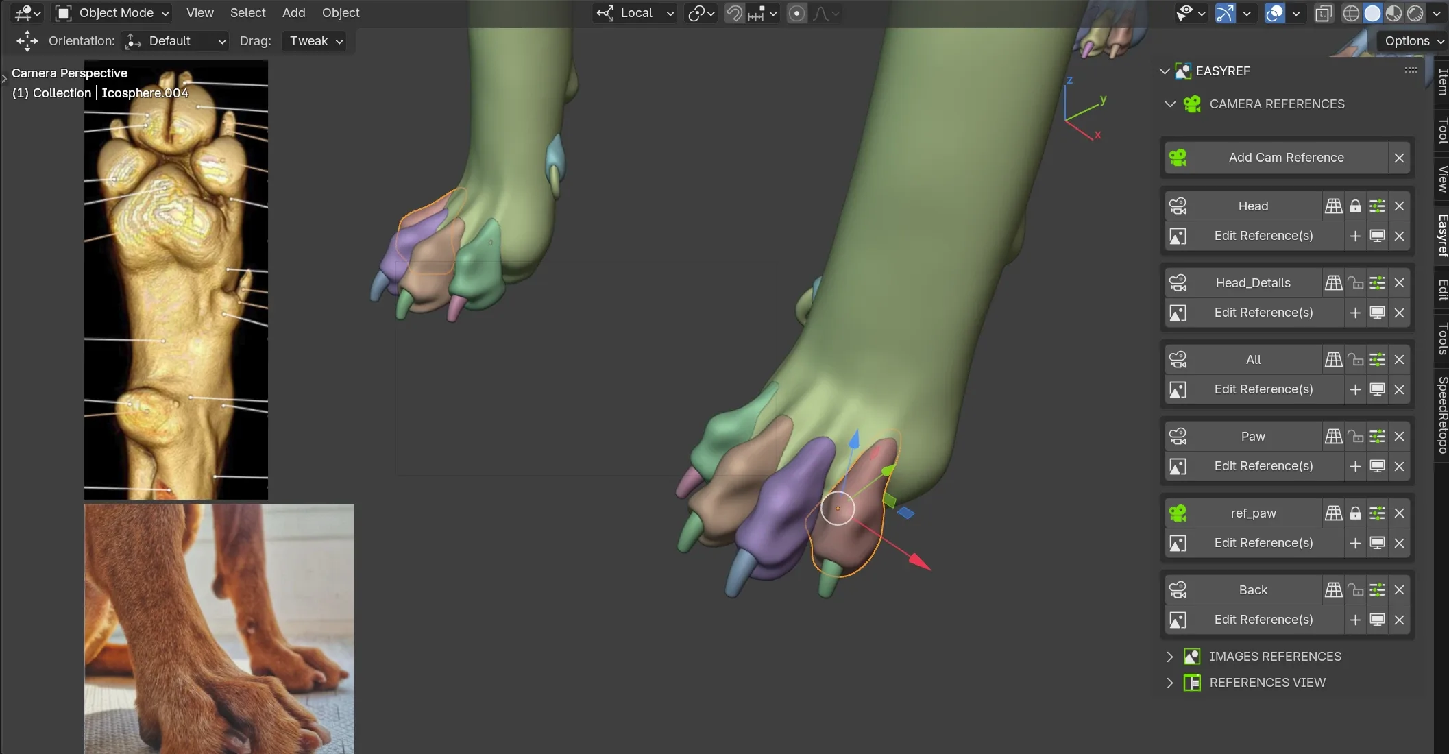 Easyref - A Blender Addon