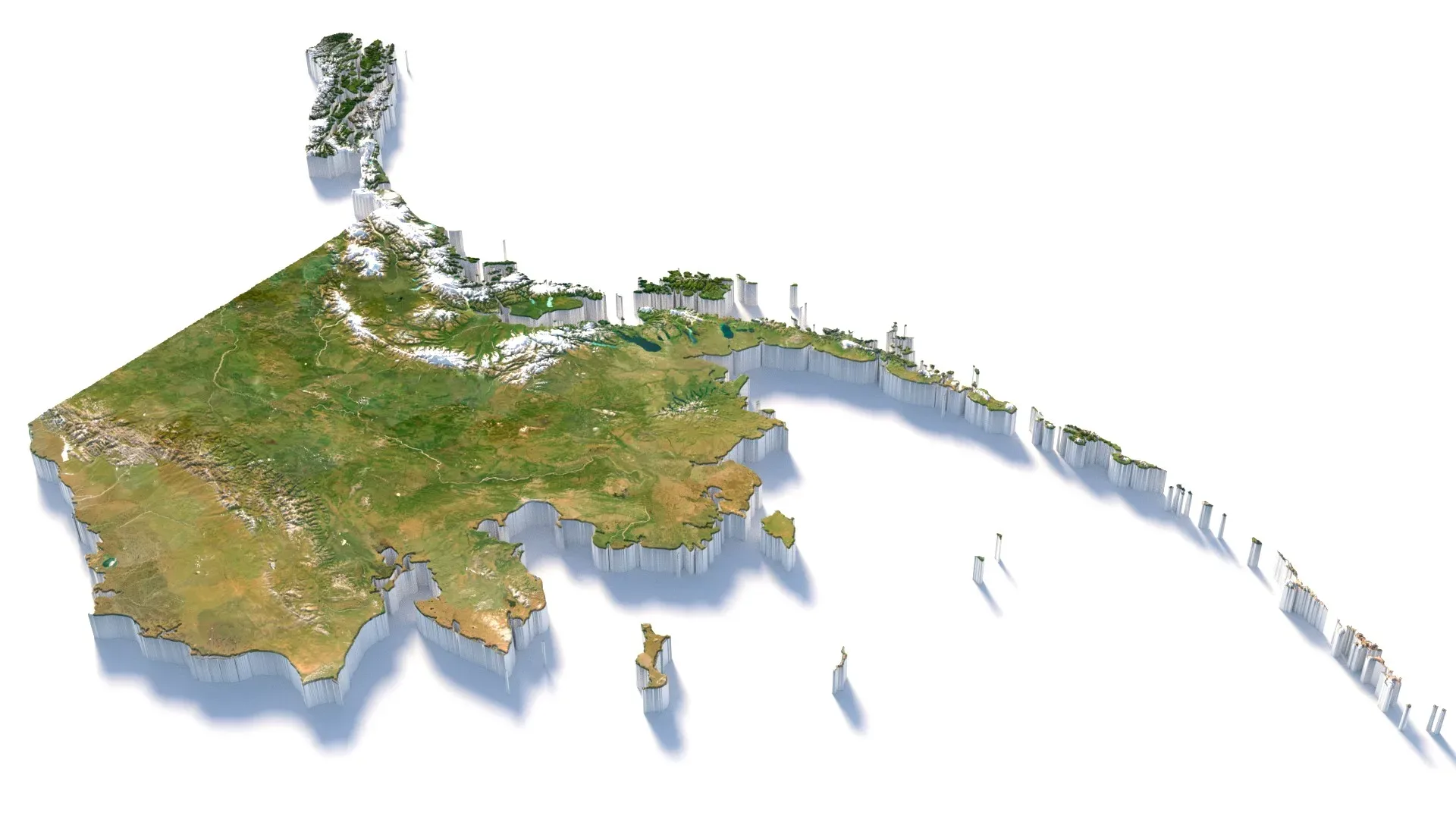 Alaska Terrain Map