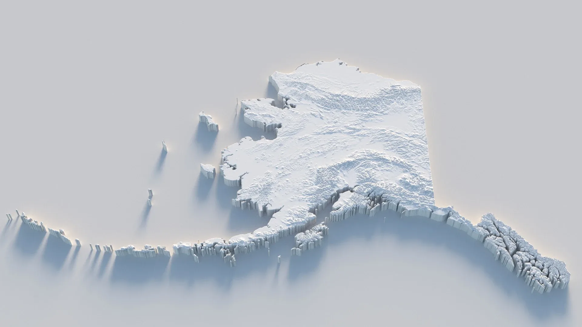 Alaska Terrain Map