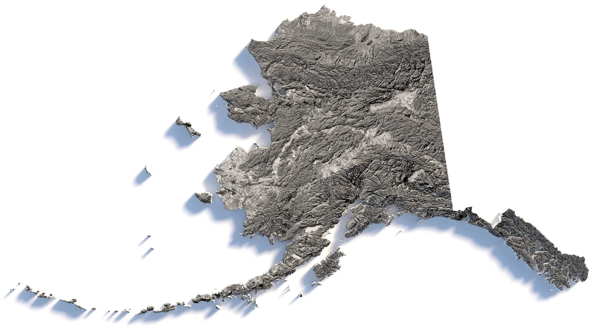 Alaska Terrain Map