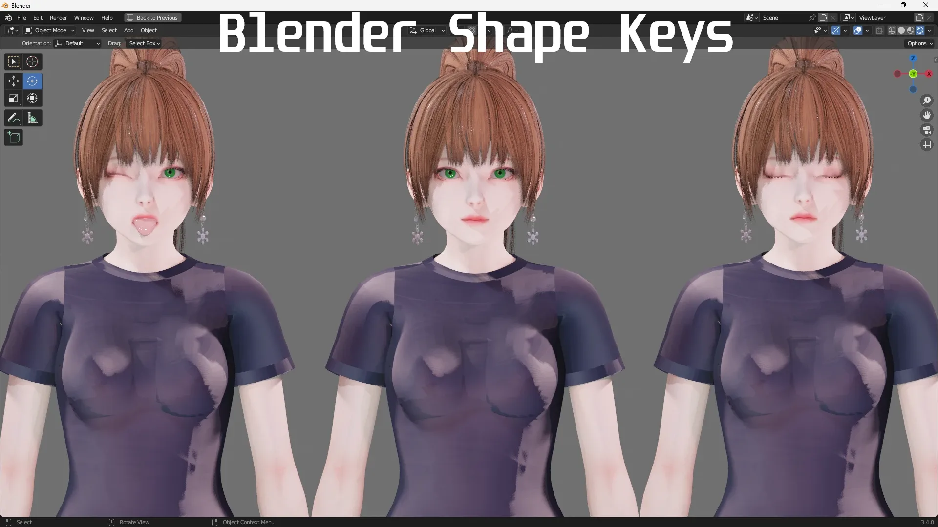 Casual Clothing 0016 - UE5 - Unity - Blender - Animated - Realistic Female Character