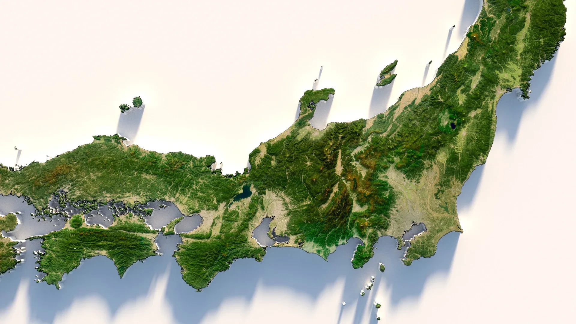 Japan Terrain Map