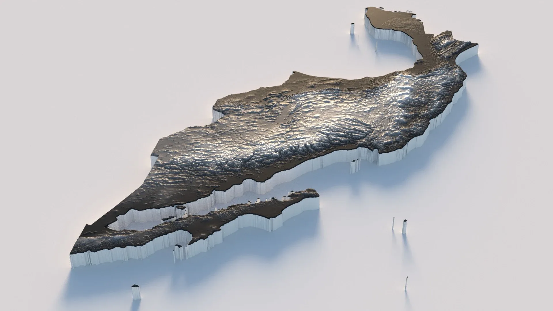 Mexico Terrain Map