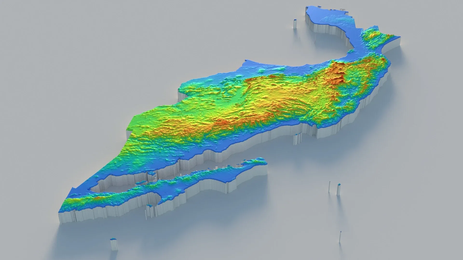 Mexico Terrain Map
