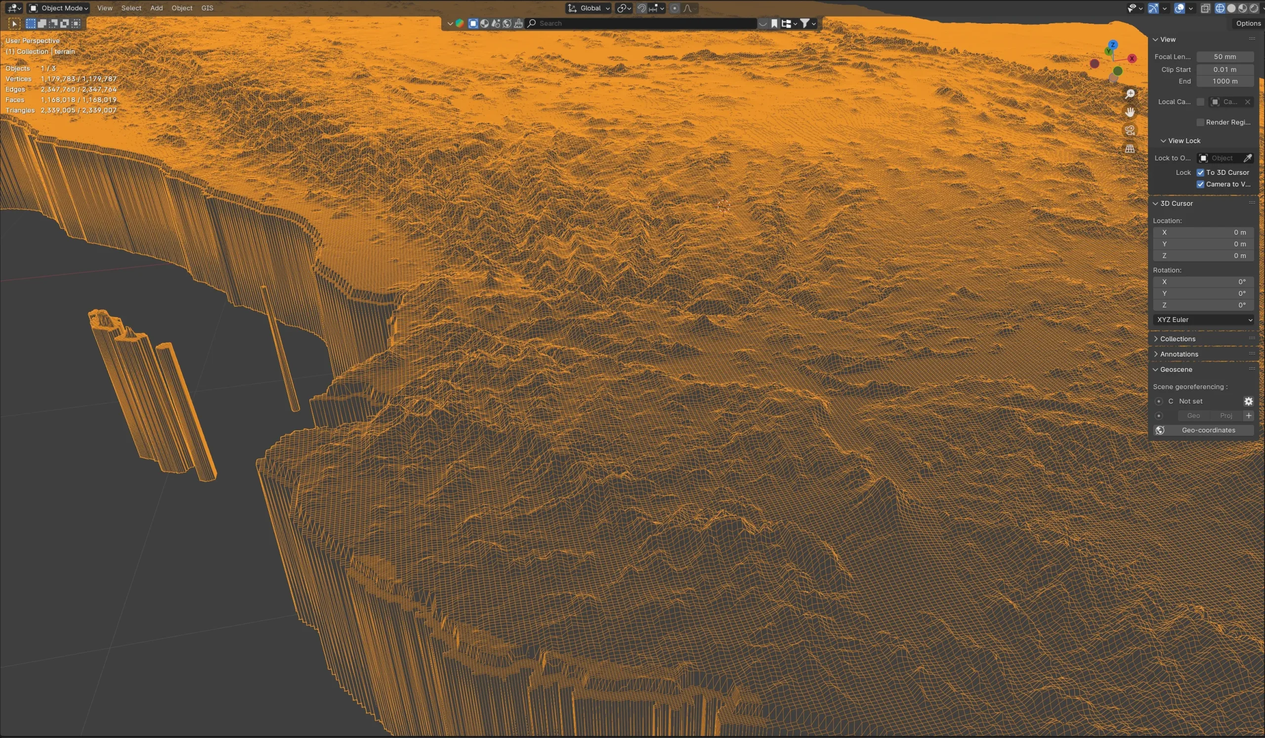 Mexico Terrain Map
