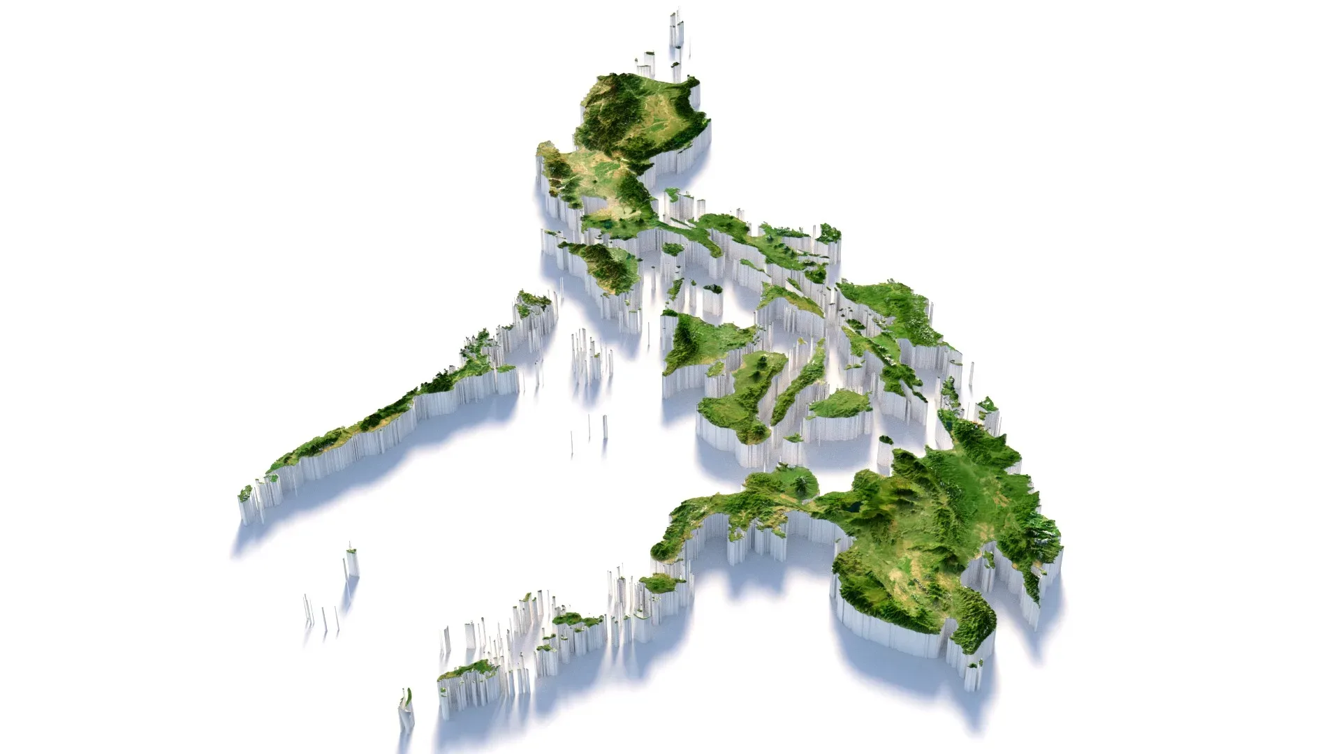 Philippines Pilipinas Terrain Map