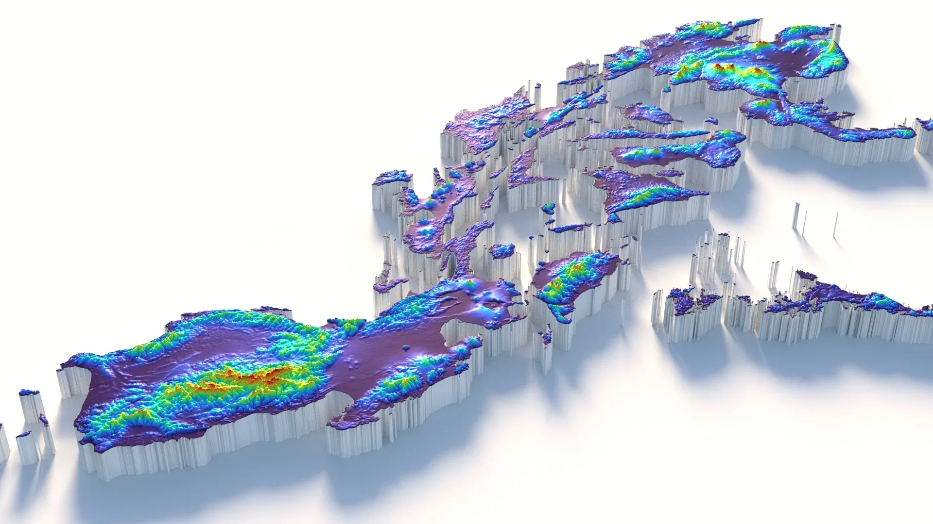 Philippines Pilipinas Terrain Map