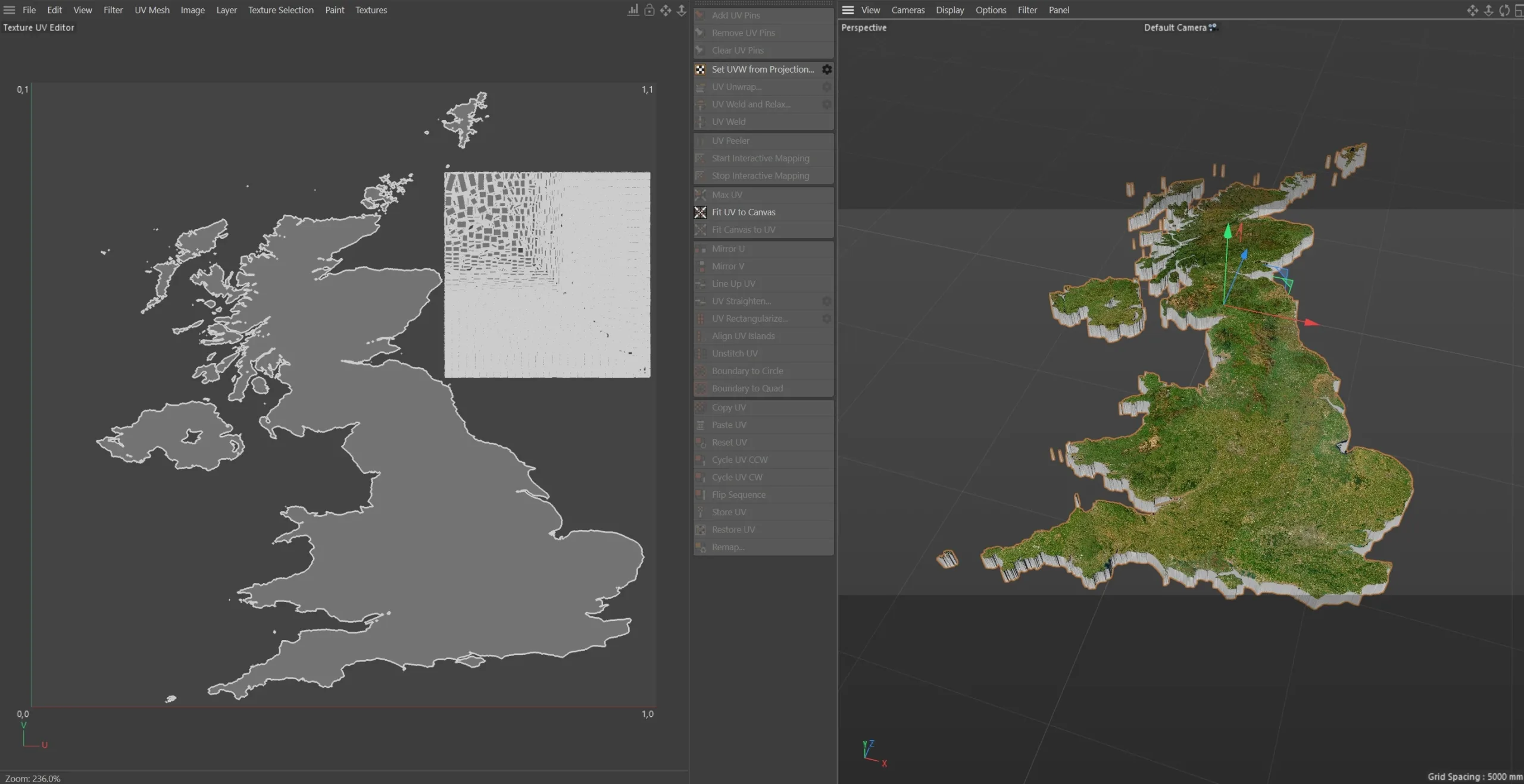 United Kingdom Terrain Map