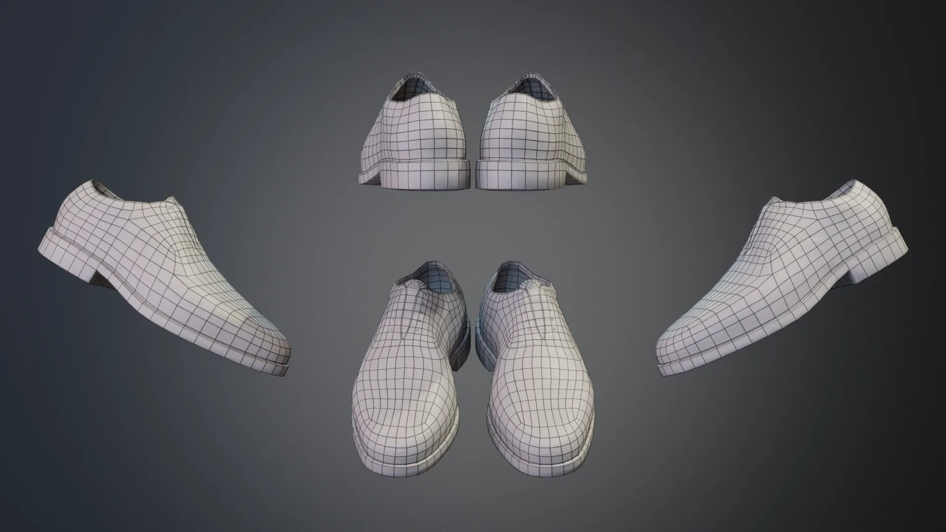 Men Formal Suit Animation and Game Ready Low-poly 3D model