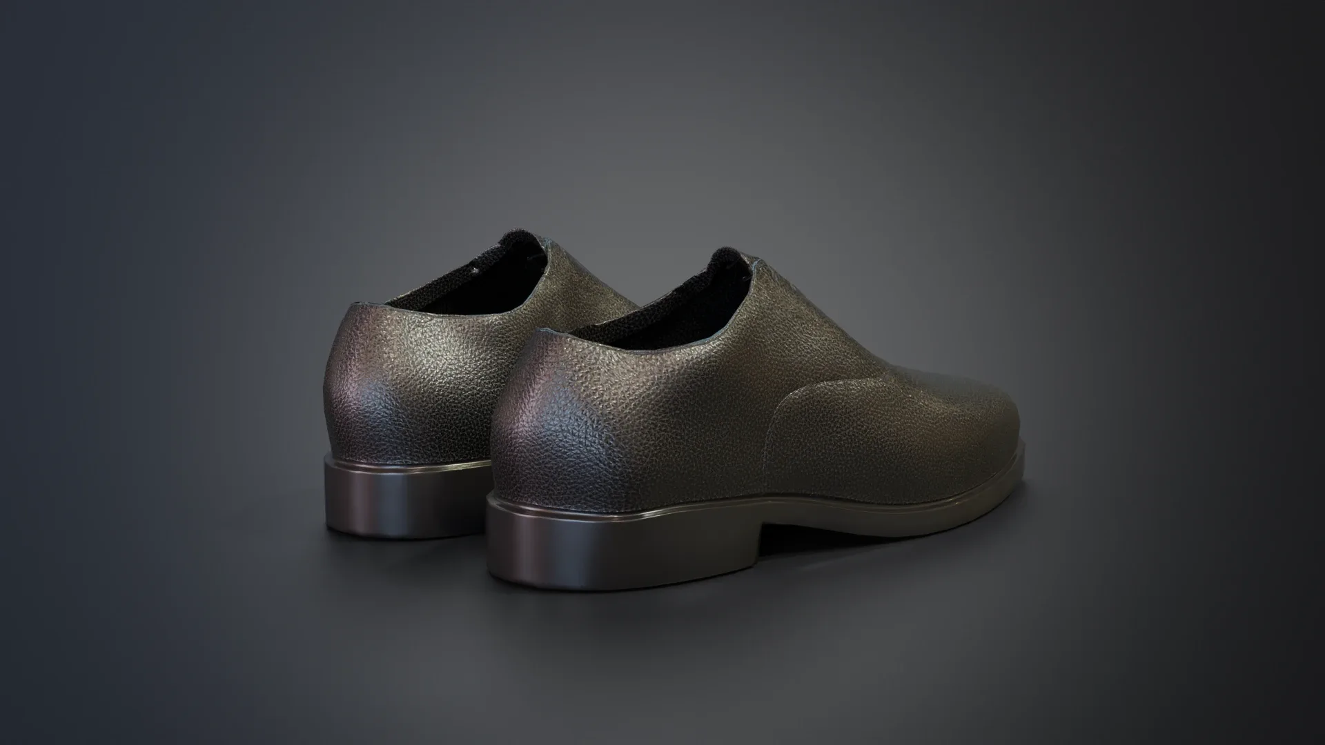 Elegant Men Leather Shoes - Realistic and Game-Ready Low-poly 3D model