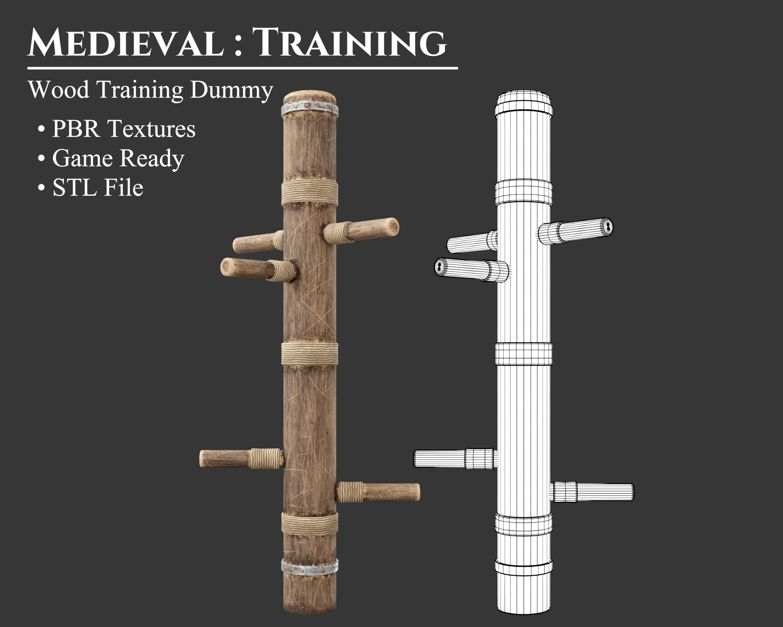Medieval Training Dummy Wood