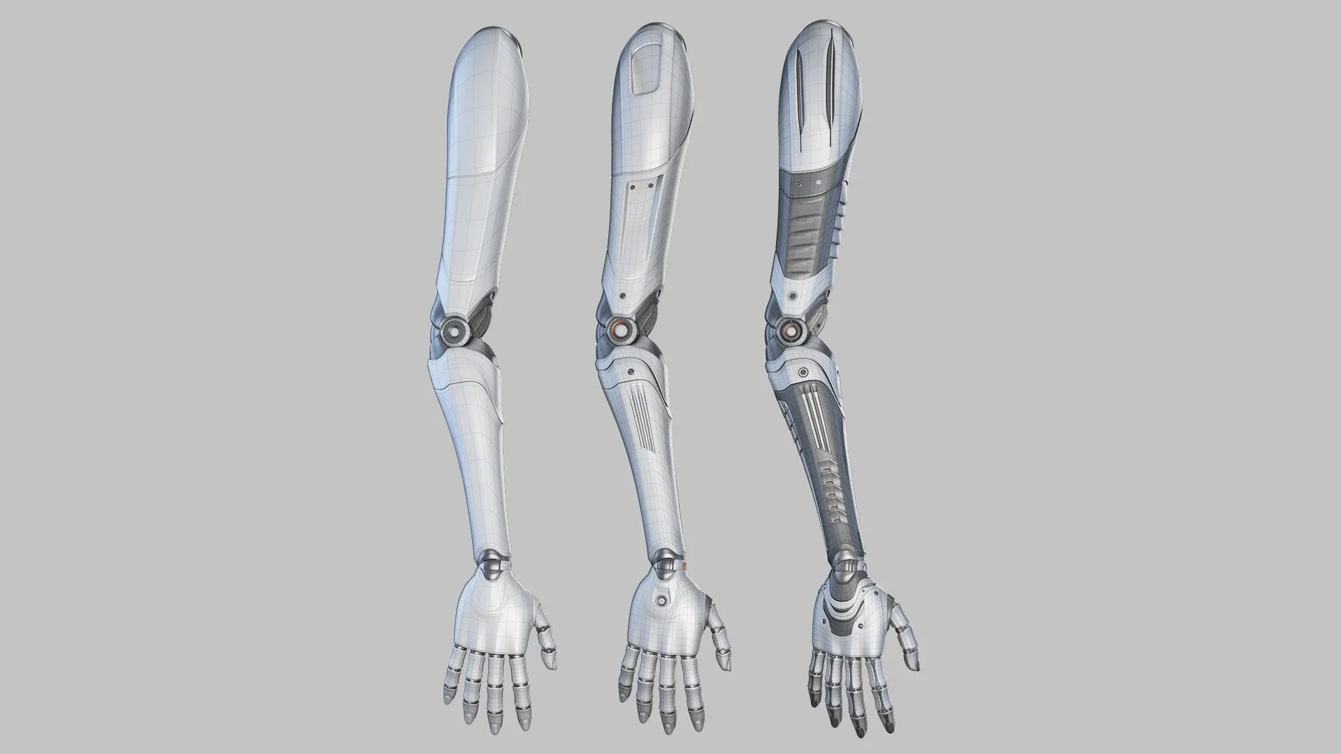 Robot Woman Body Parts Kitbash