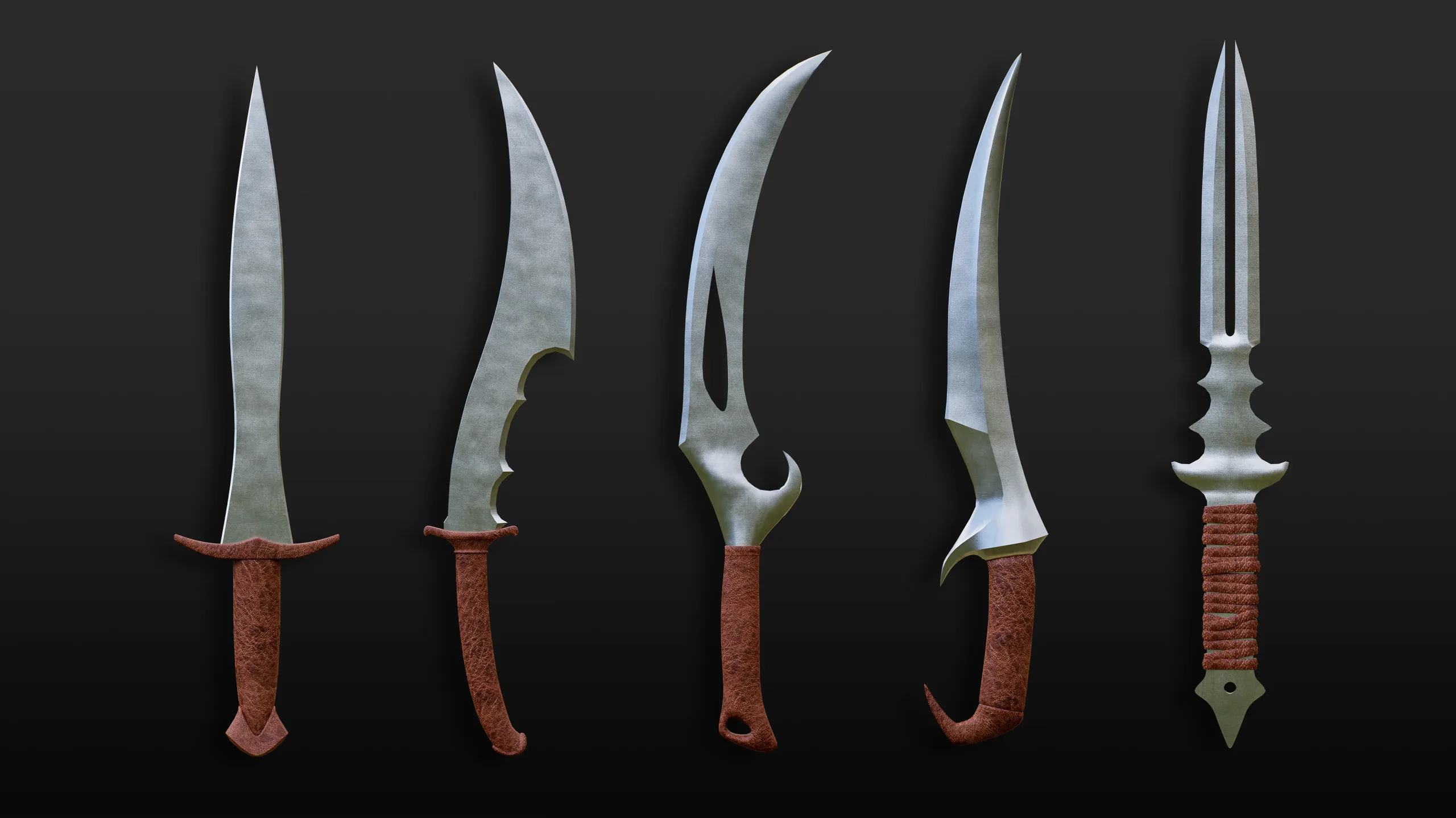 Daggers 01 - Base Mesh Game Ready