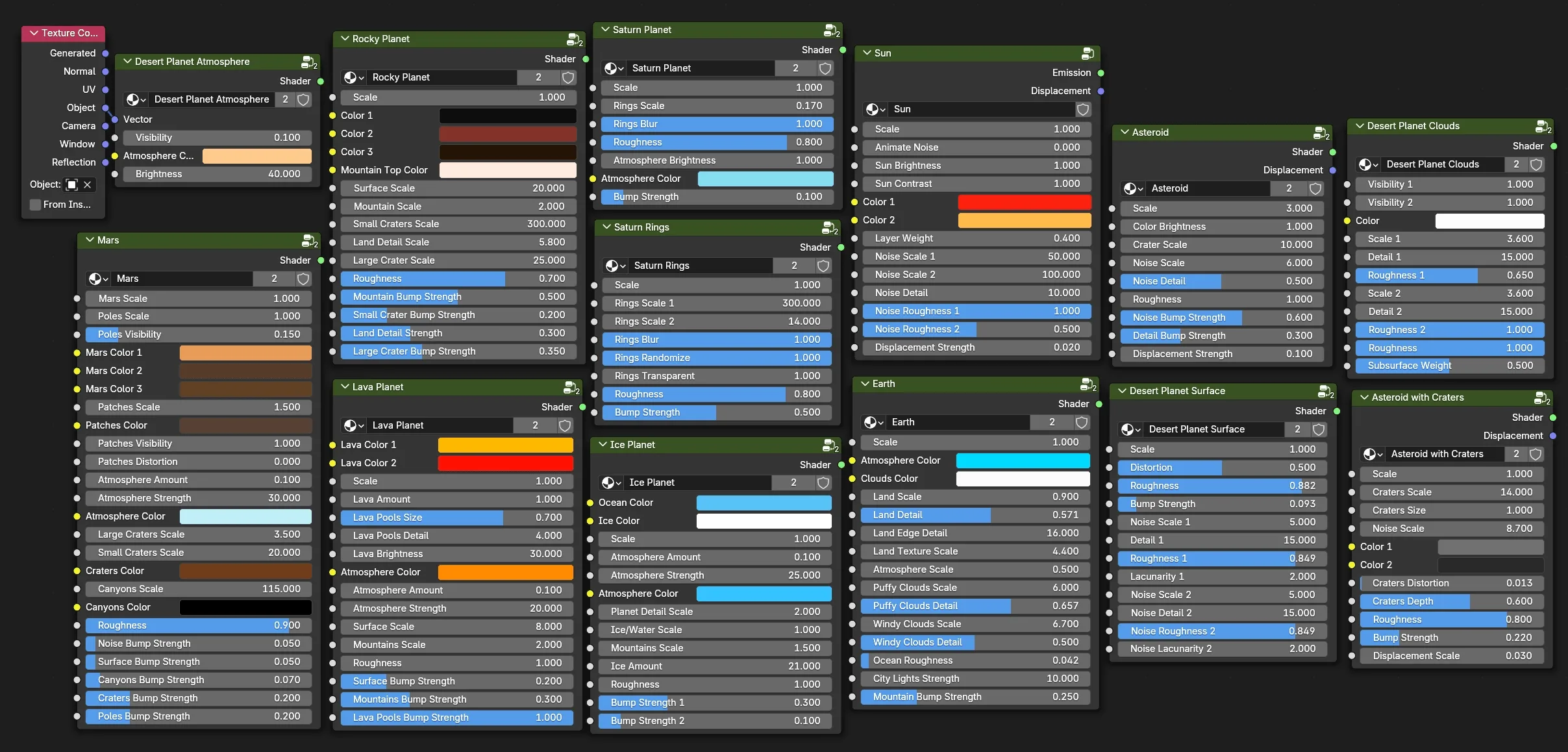 Procedural Planet Material Pack #1